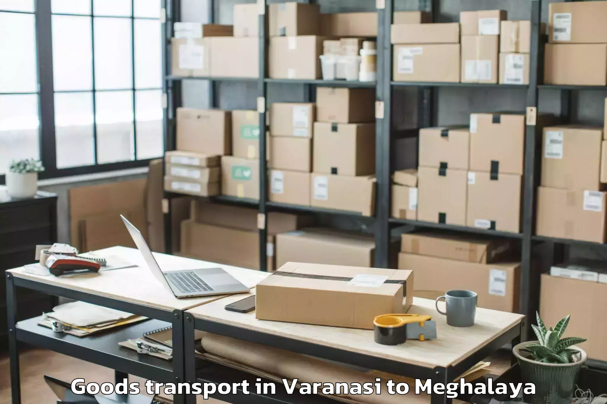 Book Varanasi to Cmj University Jorabat Goods Transport Online